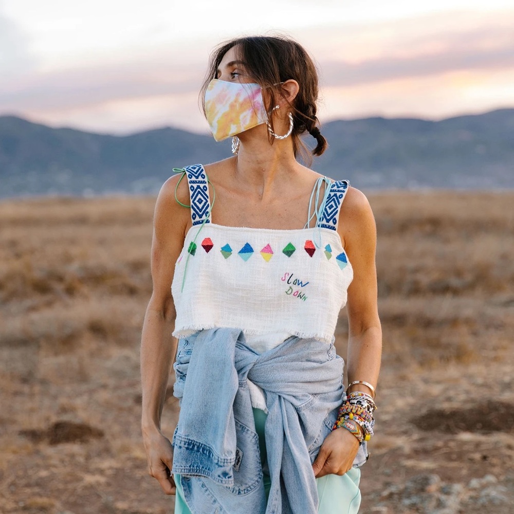 NWOT DANNIJO Tie Dye Face Mask